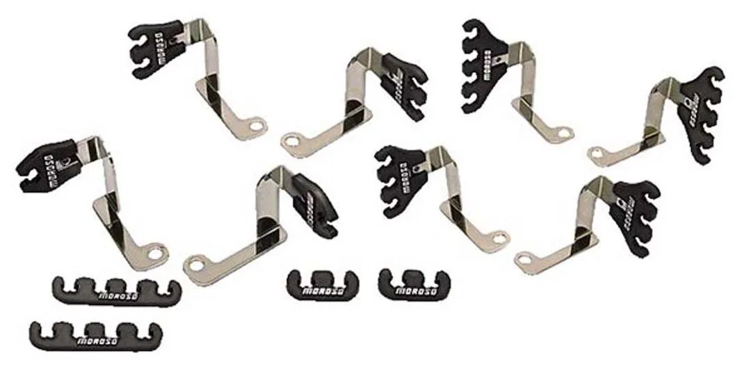 72178 – MOROSO Spark Plug Wire Separator, 7 Millimeter - 9 Millimeter Wire Four Right-Side And Four Left-Side Chrome ...